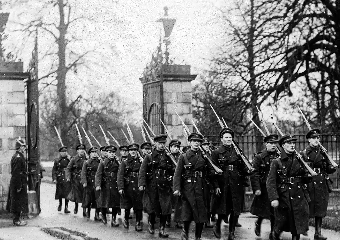 The last British Military Ceremony in Ireland (1922)