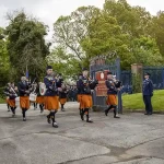 Pipers entering Casement Aerodrome Baldonnell Aerodrome