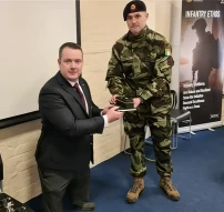 Bryan Philips receiving a Presentation DFTC