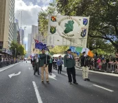 The Irish veterans on parade. On Parade in Sydney