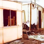 Exterior Damage to the Orderly Room and the PX