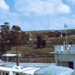 View from where the DFF fired on the HQ