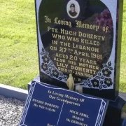 Pte Hugh Doherty’s grave Grave