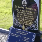 Pte Hugh Doherty’s grave Grave