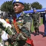 On 19 Mar 2018, UNIFIL marked the 40th anniversary of the establishment of the mission. John O’Mahony, the survivor of the murder of his two comrades, was invited to lay the wreath at Naqoura with the Head of Mission and Force Commander, Maj Gen Michael Beary. Photo credit UN Multimedia. Pte OMahony