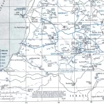 A scanned map of UNIFIL deployment as of Jun 1980 shows how the FHQ was isolated in the Enclave. Photo credit UN Archives Records Management Section