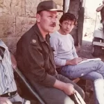 This is taken at the same time as the last photo, note the “minder’s” Uzzi SMG, the weapon is not visible in the other photo