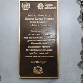 The Memorial to Tpr Patrick Mullins at St Joseph's Church, Kilbehenny, Co Limerick, Photo Credit: DF PR Branch