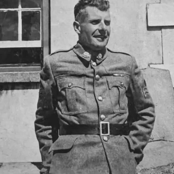 Coy Sgt Felix Grant DSM, Photo Credit: Military Archives Coy Sgt Grant