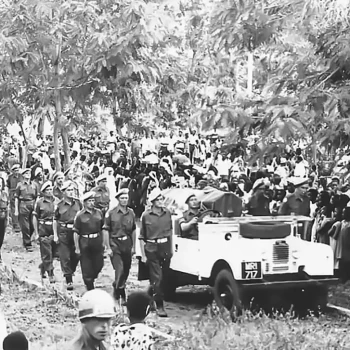 The funeral of CS felix Grant leaving Albertville, Congo Funeral CS F. Grant