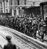 British troops leaving Dublin. British troops leaving Dublin.