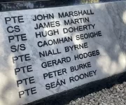 Part of the Memorial to Irish Peacekeepers at Tibnine memorial in Tibnine