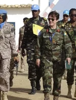 Gen O’Brien on a visit to MINURSO Western Sahara for UNNY. Photo Credit: UN Multimedia