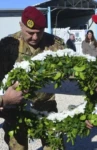 Gen Aoun laying a wreath in memory of Pte Seán Rooney in Dec 2022