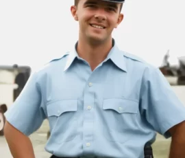 In uniform of UN Field Service Security Guard